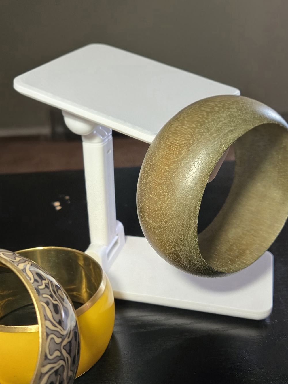 Wood Wide Bangle Bracelet - Women's Fashion Jewelry